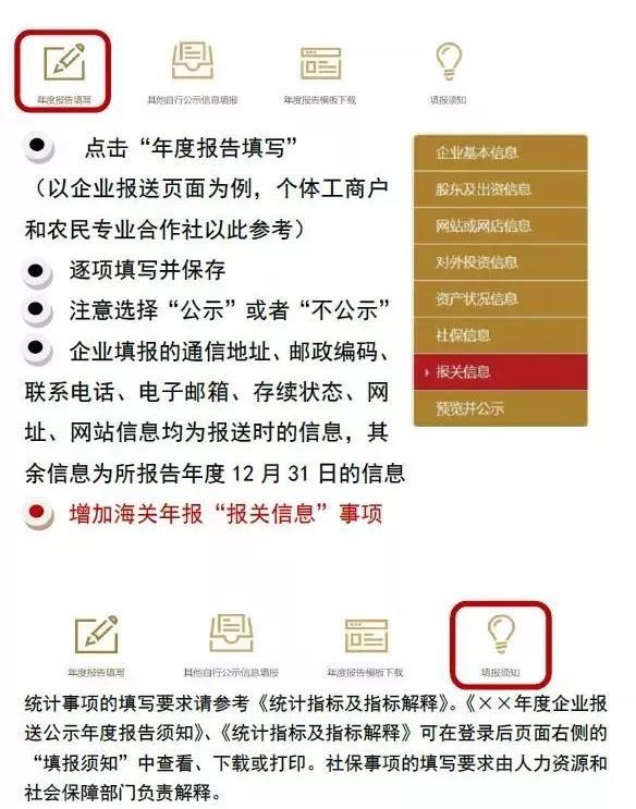 工商营业执照网上年检流程及注意事项