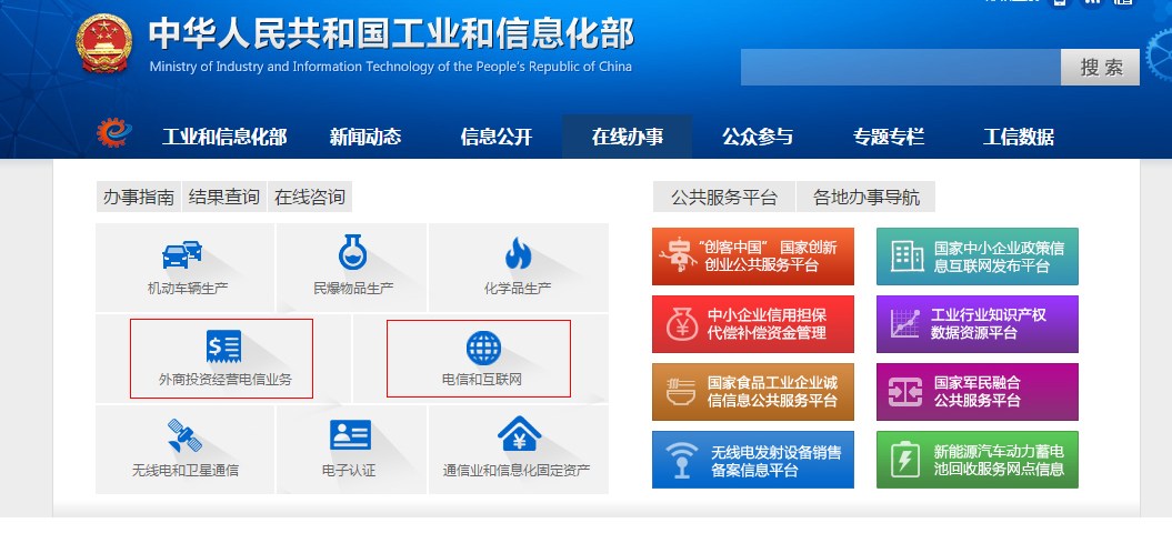 电信业务资质